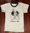 Black and Off-White Ringer Tee