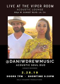 Dani W + Drew Duo Acoustic Lounge 9:30PM