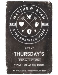 Matthew Ryan and the Northern Wires w/ Special Guest