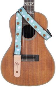 Ukulele Strips Dots on Sage 1"