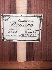 Guitarras Romero Model T Classic - Moon Spruce / Pau Ferro #87