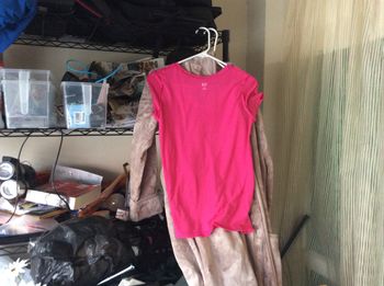 Wardrobe department - the star's bathrobe and one of the "pink" tops worn in the movie
