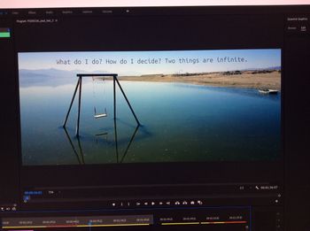 Editing the strange dream sequence
