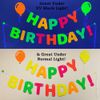 Neon Happy Birthday Hanging Letter Banner 