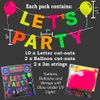 Let's Party Banner (UV Reactive)