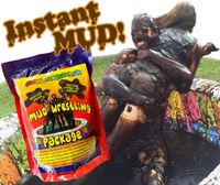 3 packages of Mud Wrestling Mud - Makes up to 700L of fake wrestling mud.
