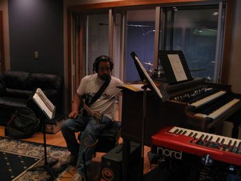 Chris in the studio
