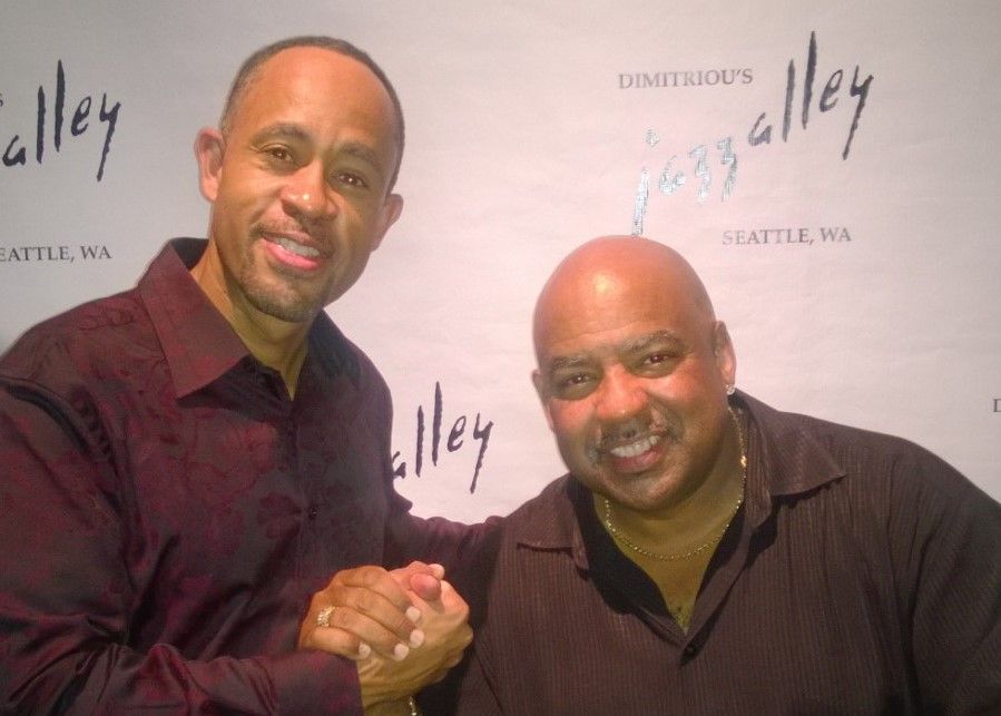 At Jazz Alley with Gerald Albright.
