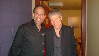 Backstage with David Sandborn after a show
