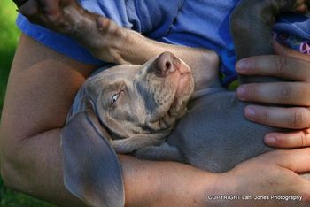 Snuggling up with her mom, Robin, and looking like a living doll :)
