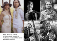 Honey of the Heart and Wind Weavers for a special evening house concert featuring musical styles from around the world at the Nesting House