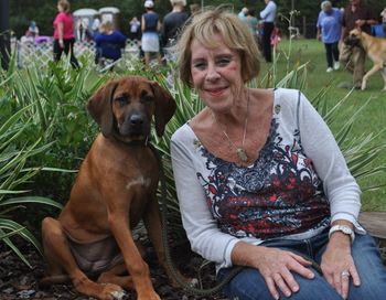 9/28/13 - at her first dog show with Grandma Carol!
