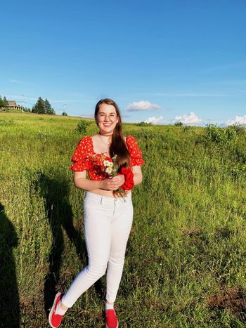 Golden hour with her best friend behind the camera
