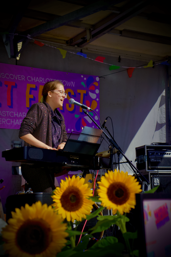 Singing my heart out at Street Feast!
