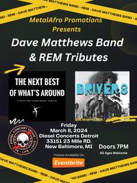 Dave Matthews Band & R.E.M Tribute Night! LIVE! in Chesterfield.MI
