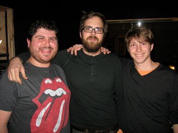 Ryan and Dan with John Davis, Recording and Mixing Engineer
