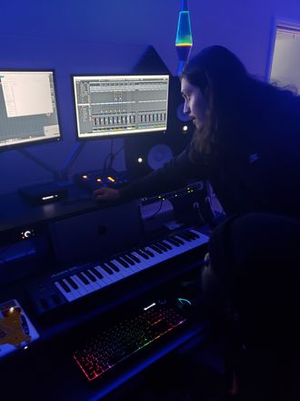 in the control room - full range studio b