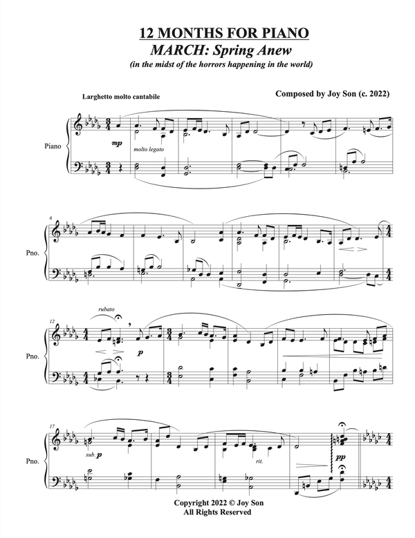 Composed by Joy Son - Sheet Music Store