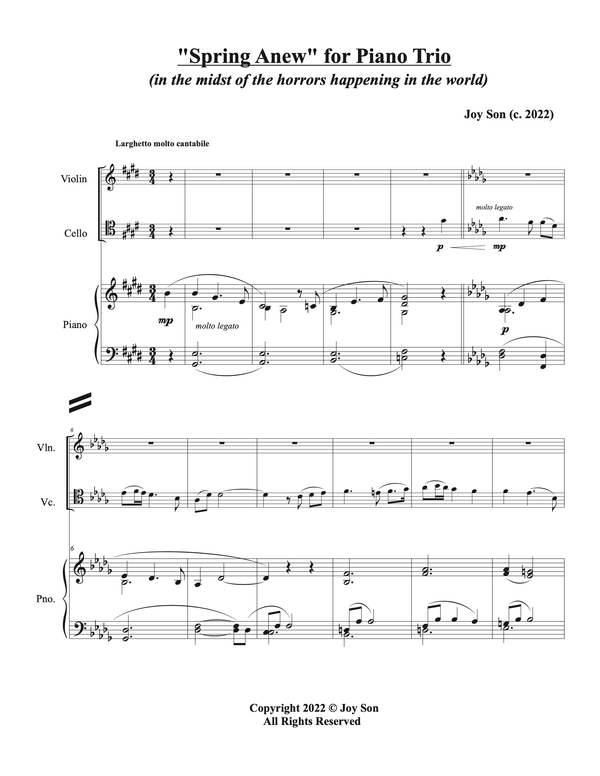 Composed by Joy Son - Sheet Music Store