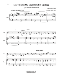Since Christ My Soul from Sin Set Free (for Violin & Piano)