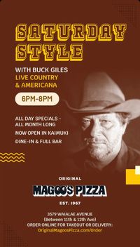 Buck Giles Live @Original Magoo's Pizza