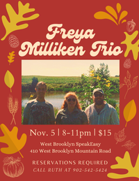 Freya Milliken Trio at the West Brooklyn SpeakEasy