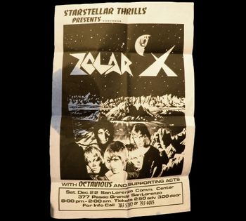 1st Zolar X gig poster 1973
