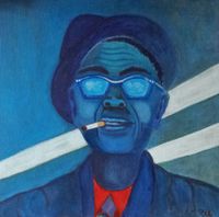 Lightnin' Hopkins Painting