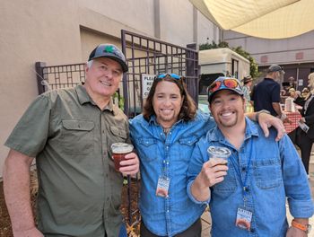 Lon with The Miller Twins - Photo by Nick Depew
