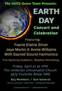 Elaine Silver, Jaye Martin and Annie Williams Sacred Sound Harmonics in Concert to celebrate EARTH DAY!
