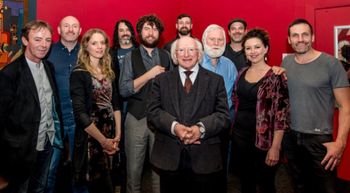 Declan O'Rourke and Band With President Mickeal D.Higgins
