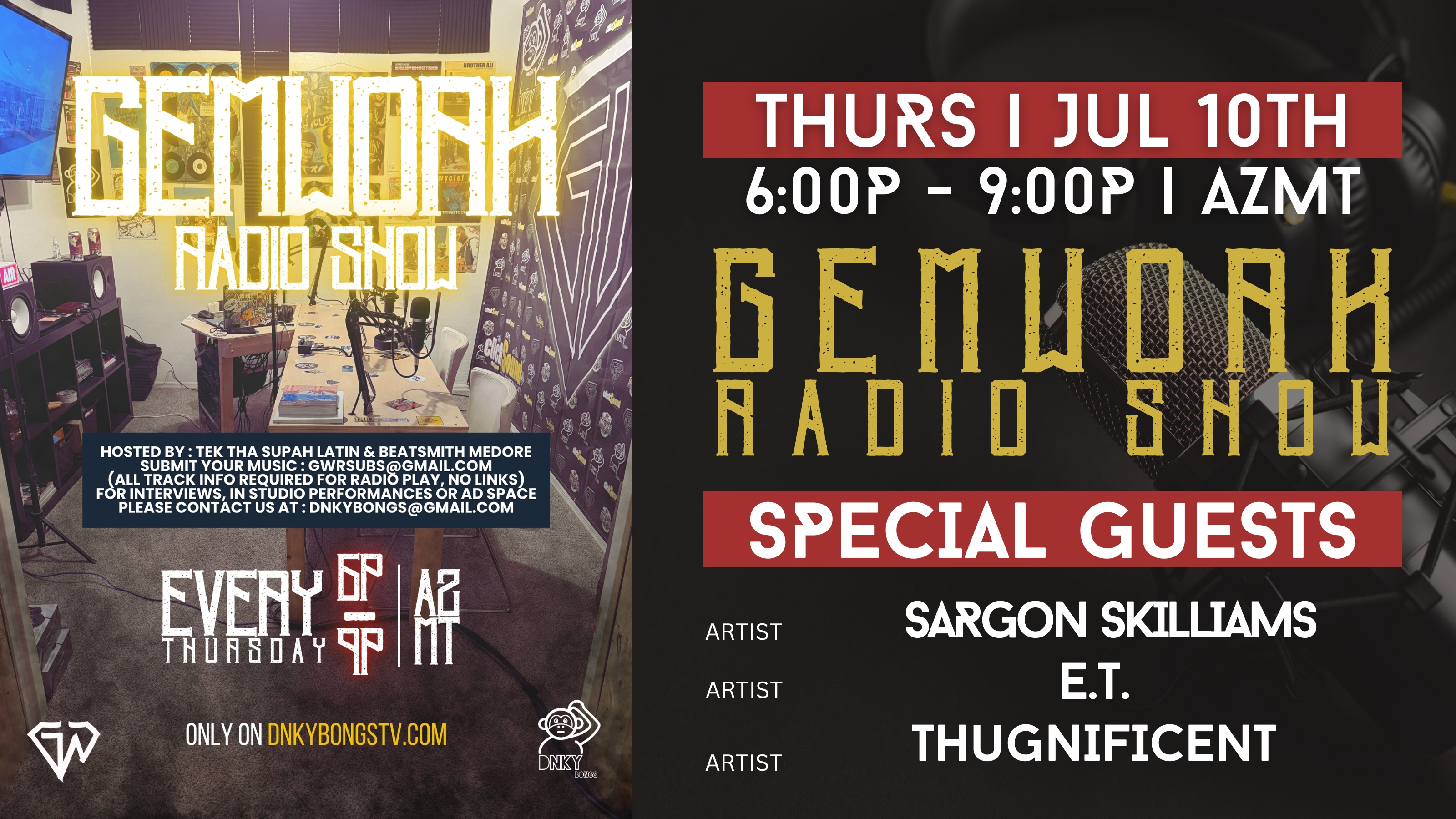 GEMWORK RADIO EP 71025 – SARON SKILLIAMS, E.T., THUGNIFICENT episode artwork