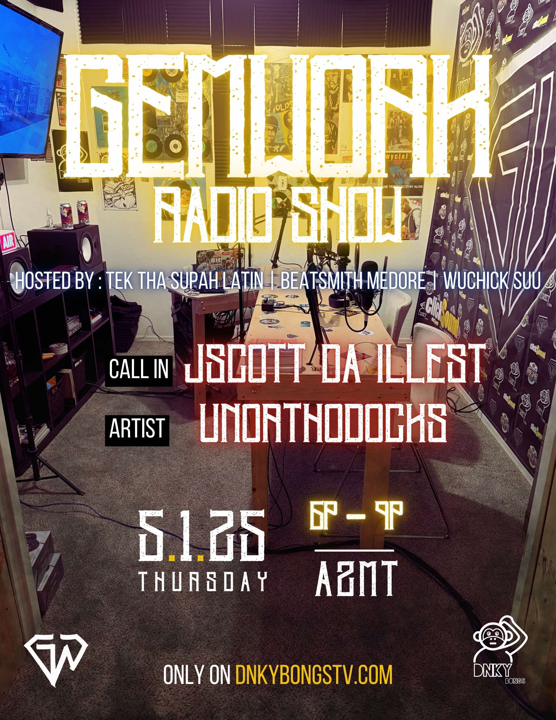 GEMWORK RADIO EP 5125 – JSCOTT DA ILLEST, UNORTHODOCKS, SOLUTE episode artwork