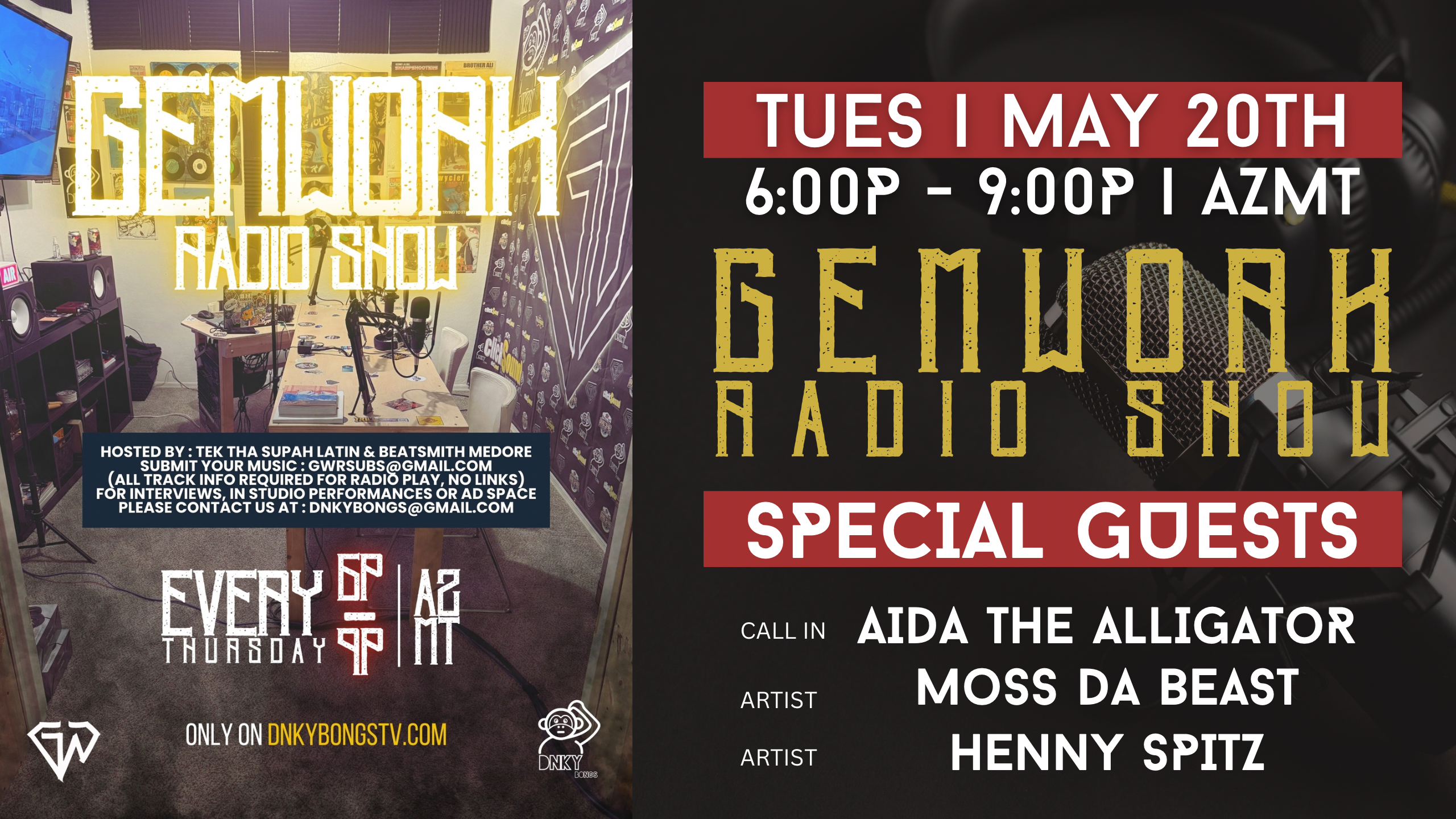 GEMWORK RADIO EP 52025 – MOSS DA BEAST, HENNY SPITZ episode artwork
