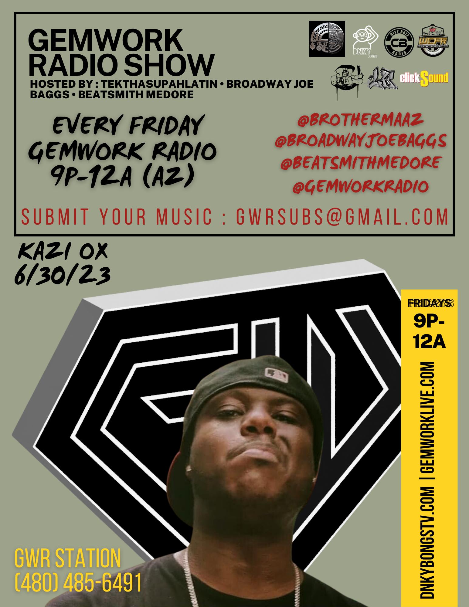 GEMWORK RADIO 6-30-23 “KAZI” episode artwork