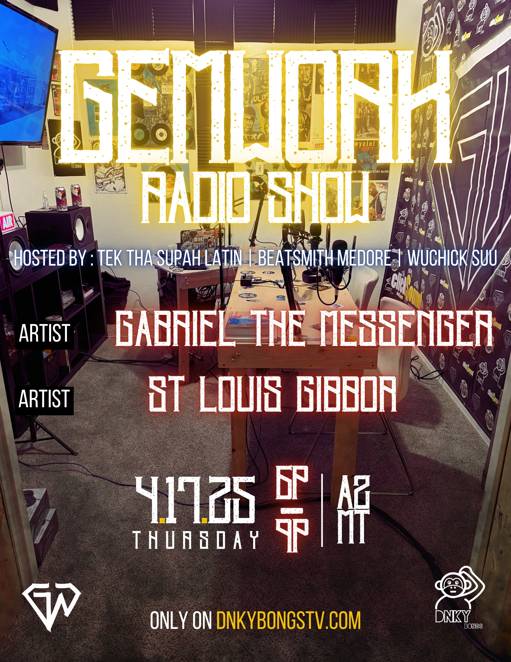 GEMWORK RADIO EP 41725 – GABRIEL THE MESSENGER, ST LOUIS GIBBOR episode artwork