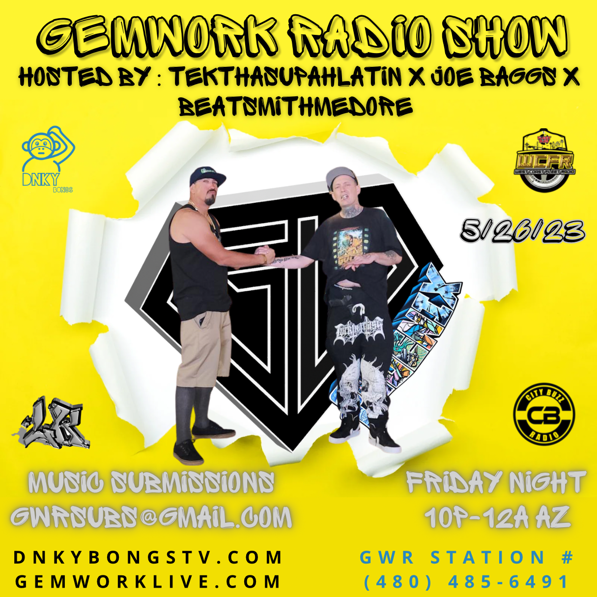 GEMWORK RADIO 5-26-23 “THE TERRORIZORS” episode artwork