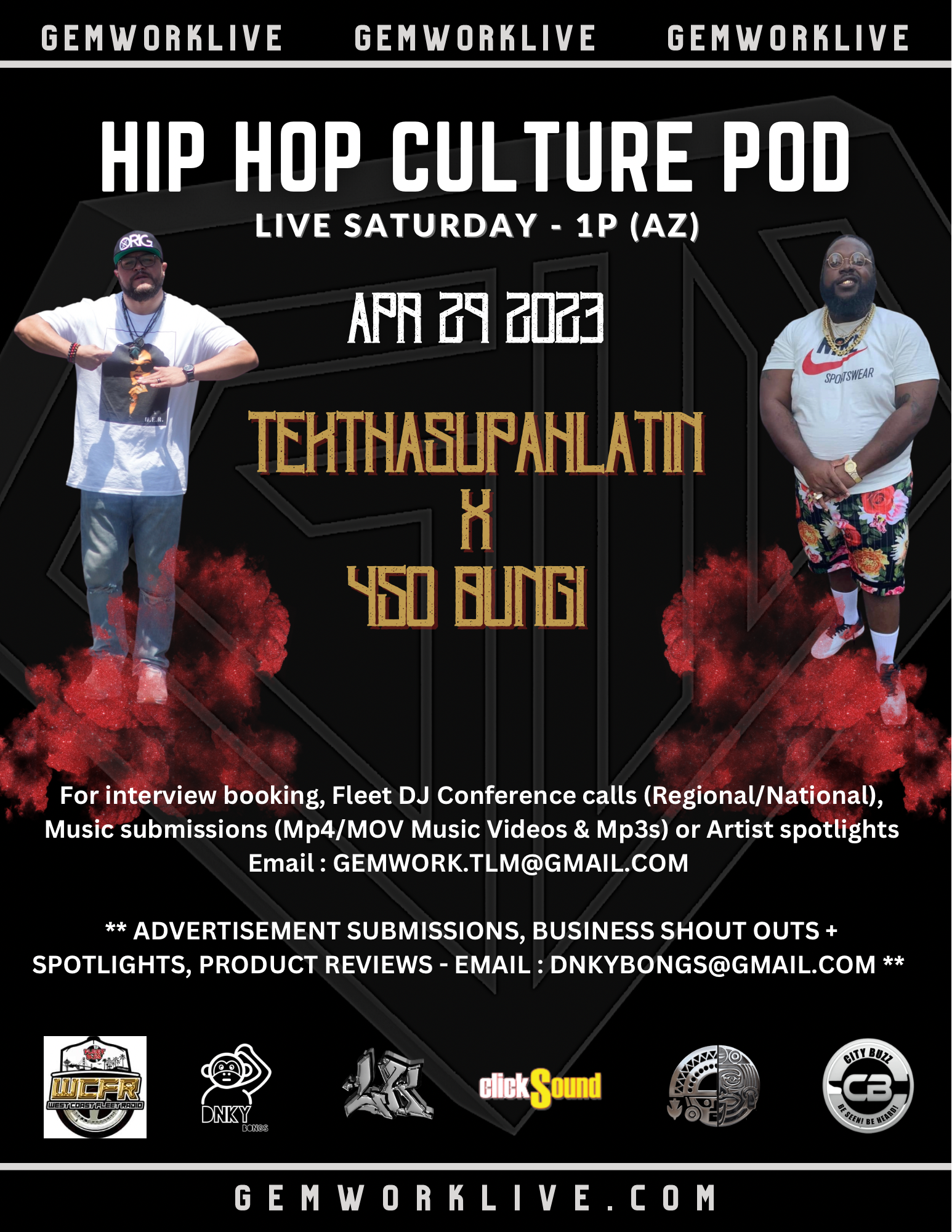 #GEMWORKLIVE FT 450 BUNGI episode artwork
