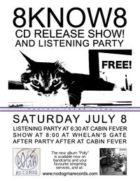 8know8 "Polly" cd release party!