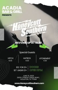 Honeycutt Southern with special guests Hitch, Hatbox, and Atonement