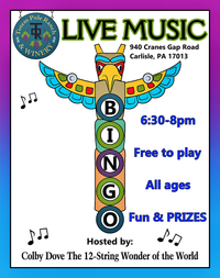 Colby Dove "The 12-String Wonder of the World" at Totem Pole Ranch & Winery (Carlisle Location) LIVE MUSIC BINGO