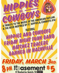 Hippies & Cowboys Anniversary Show with Natchez Tracers, Friday Night Funk Band and More!