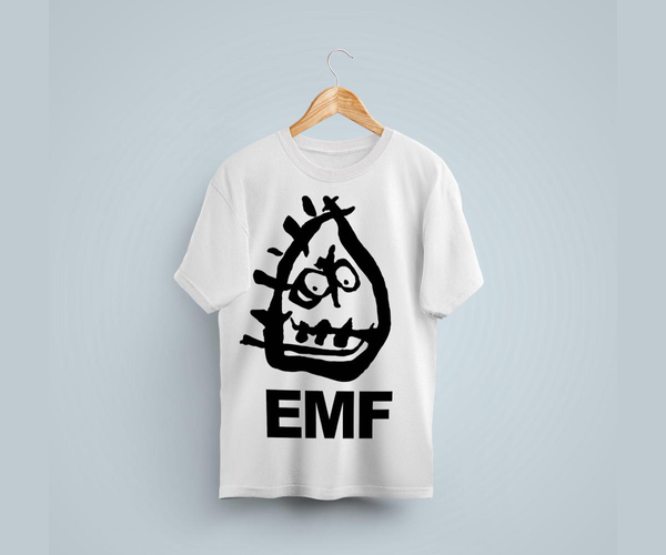 Schubert Dip Tee (White/Black) - EMF-TheBand.com