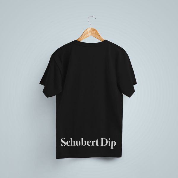 Schubert Dip Tee (Black/White) - EMF-TheBand.com