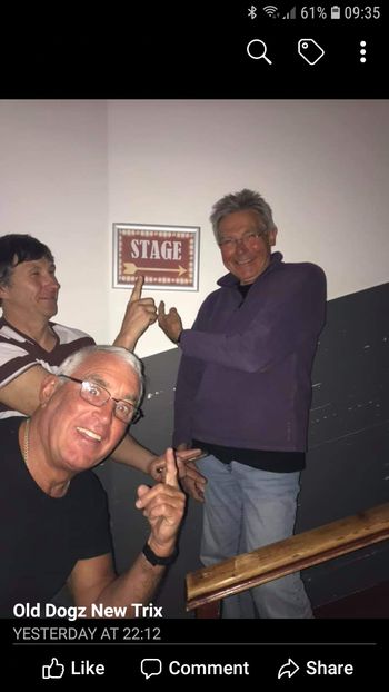 Backstage antics
