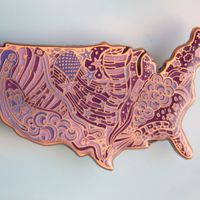 Faded Grape - American Tune Pin Art