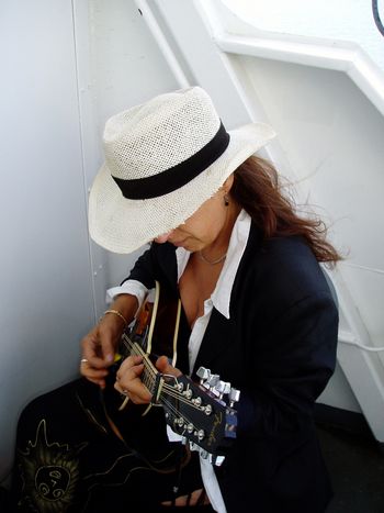 practicing on a BC Ferry
