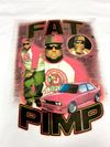 Fat Pimp Red Car Graphic T-Shirt (White)