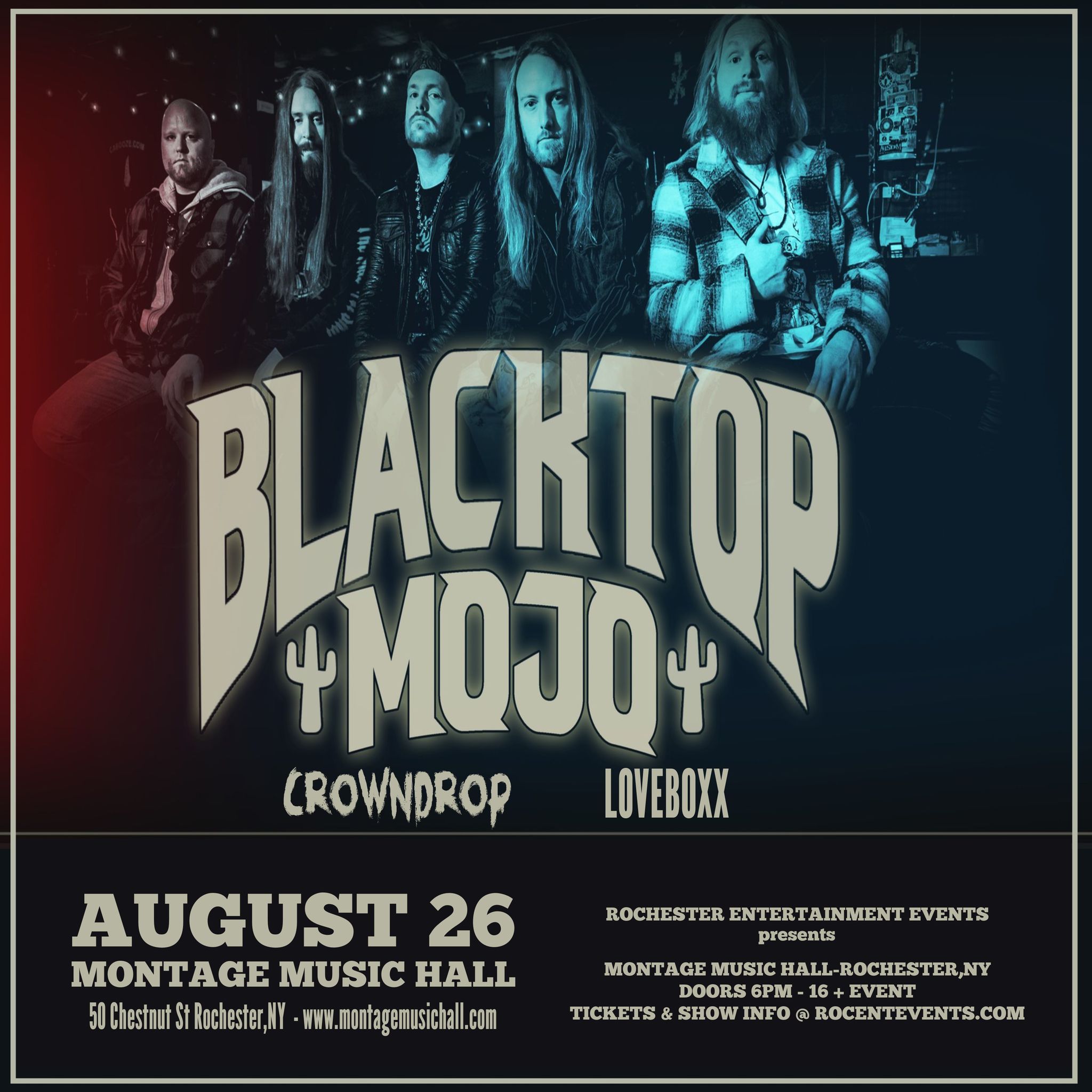 Loveboxx opening for Blacktop Mojo Montage Music Hall Aug 26