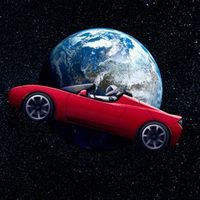 Tesla to the Moon by Dan Gindling